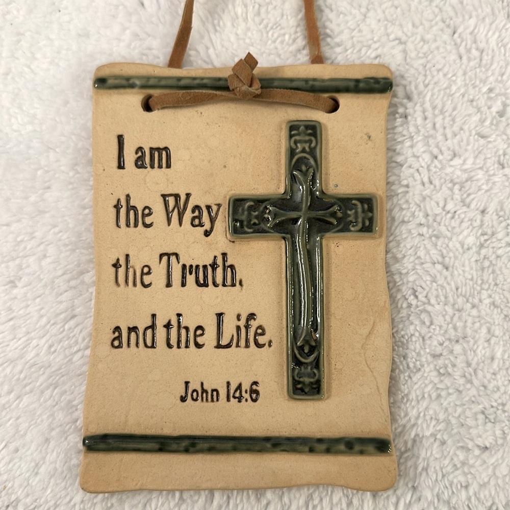 VTG✝️Cross, “I am the Way the Truth and the Life”. John 14:6 - Wall Decor